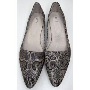 J Jill Women's Tapestry Slip On Almond Toe Loafers Size 11